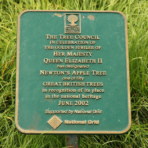 Newton's Apple Tree plaque