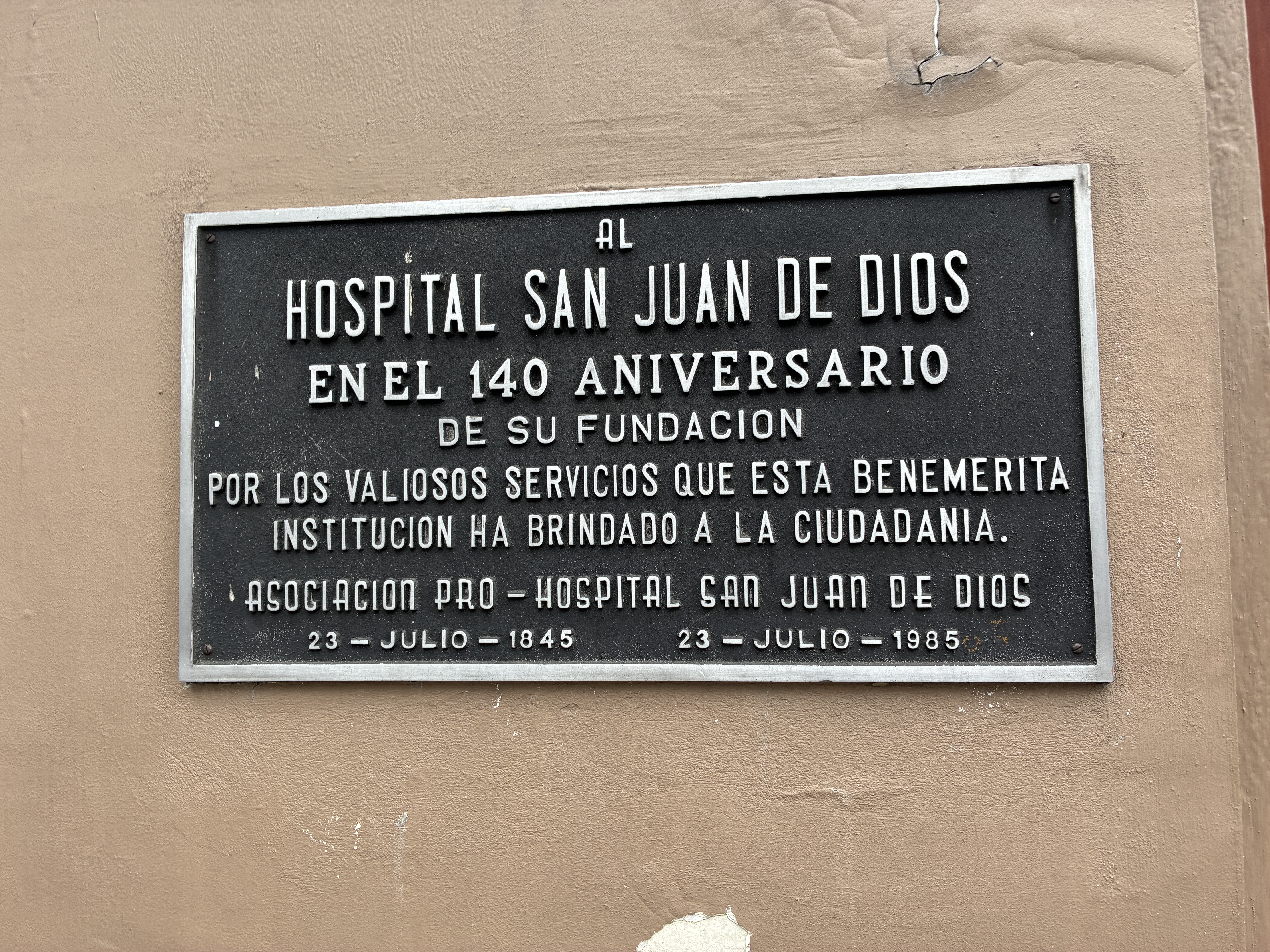 Al Hospital San Juan de Dios