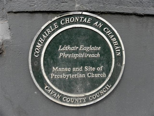 Plaque, Presbyterian Manse, Belturbet