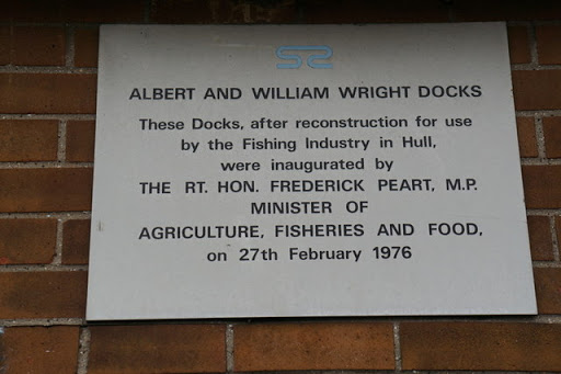 A plaque at Albert Dock, Hull