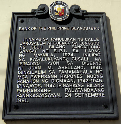 Bank of the Philippine Islands historical marker