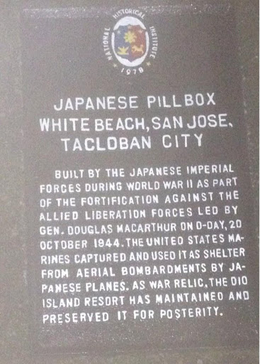 Japanese Pillbox White Beach, San Jose, Tacloban City