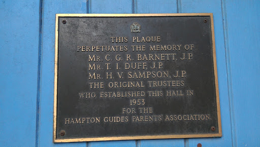 Guide Hall Plaque