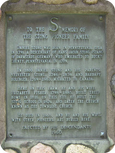 To the Memory of the Stong Pioneer Family