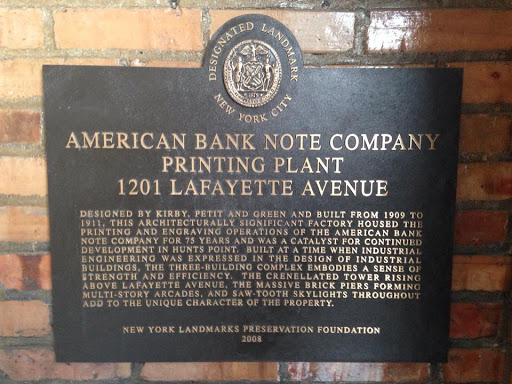 The American Banknote Company Printing Plant landmark designation