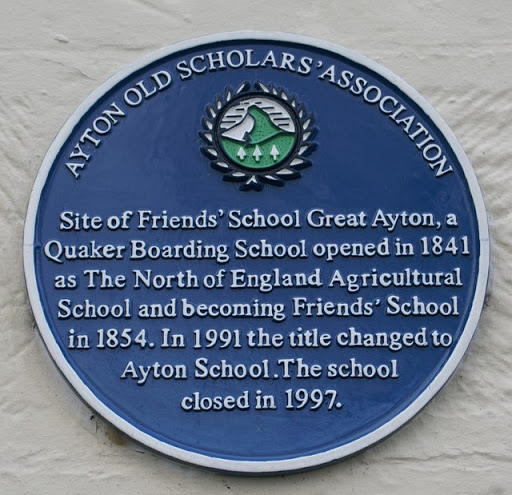 Plaque on the former Friends School