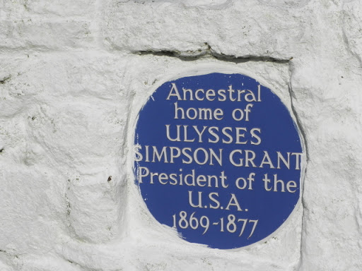 Plaque, Ancestral home of Ulysses Simpson Grant