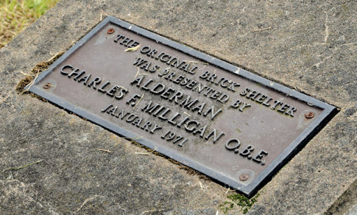 Thornleigh bus shelter plaque, Bangor