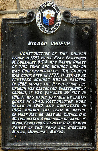 Miagao Church historical marker
