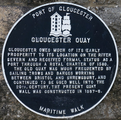 Plaque at Gloucester Quay