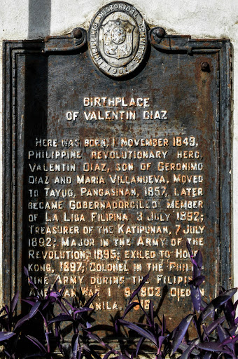 Birthplace of Valentin Diaz historical marker