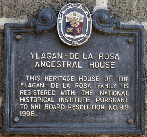 Ylagan–de la Rosa Ancestral House historical marker