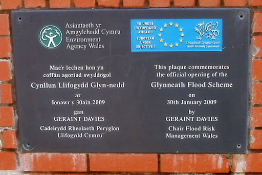 Glynneath Flood Prevention plaque