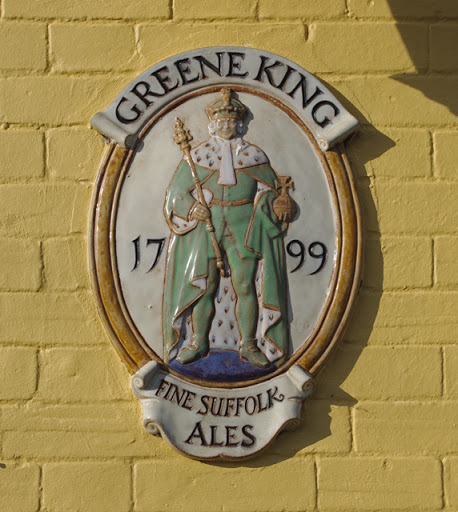 Greene King brewery plaque