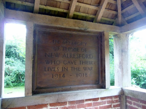 Plaque, Memorial Garden, Alresford, Hampshire