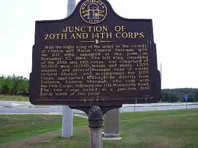 Junction of 20th and 14th Corps