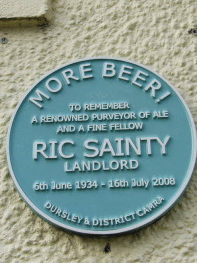 A plaque at The Old Spot Inn, Dursley