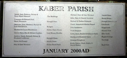 Second plaque, Millennium monument, Kaber