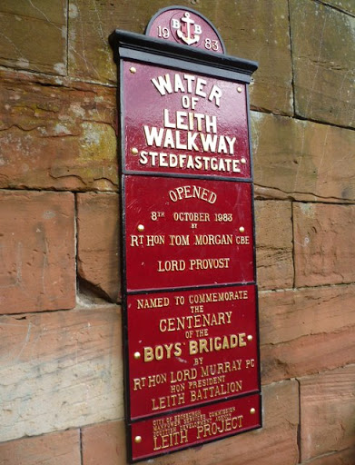 Stedfastgate plaque, Water of Leith Walkway