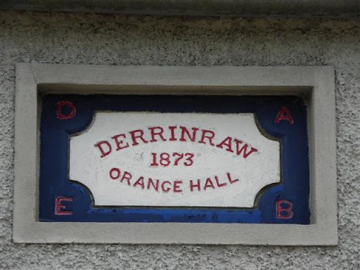 Plaque, Derrinraw Orange Hall
