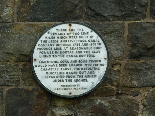 Plaque, Leeds and Liverpool Canal