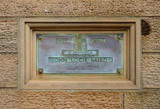 Plaque commemorating John Logie Baird