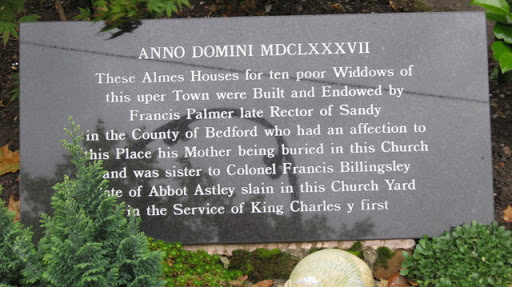 Plaque commemorating Alms houses