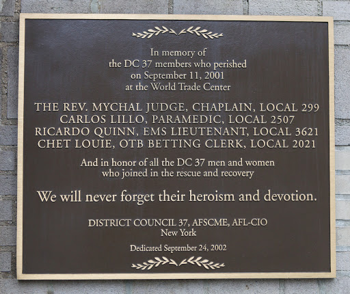 Dedicated NYC Plaque