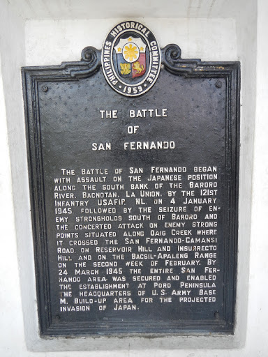 The Battle of San Fernando historical marker