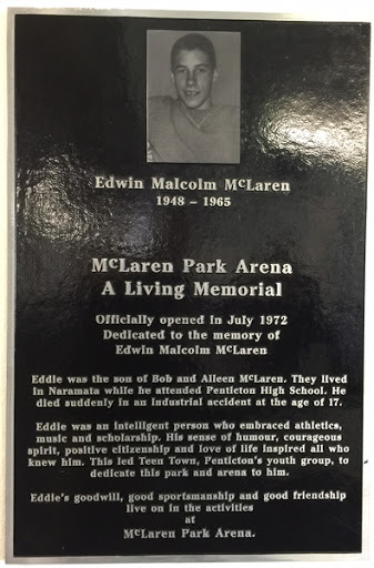 Edwin Malcolm McLaren Plaque