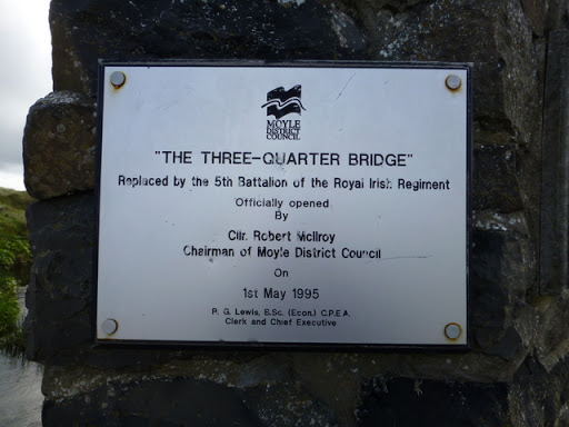 Plaque, "The Three-Quarter Bridge"