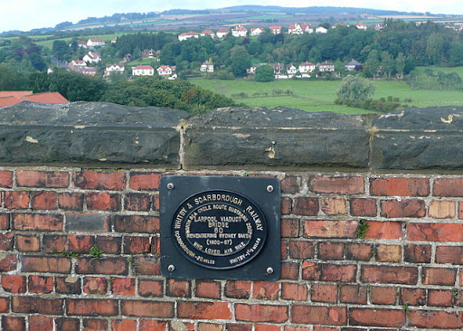Plaque on the viaduct
