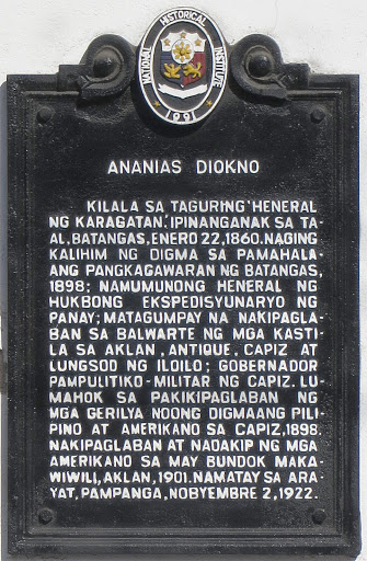 Ananias Diokno historical marker