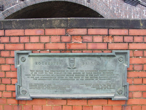 Plaque by Rochester Bridge