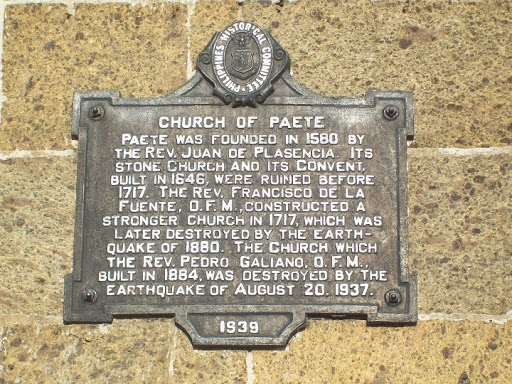 Church of Paete historical marker