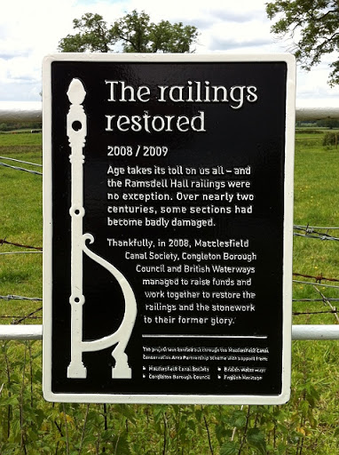 "The railings restored"