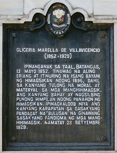 Gliceria Marella de Villavicencio historical marker
