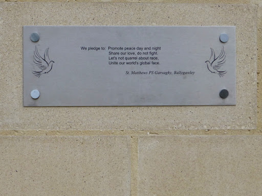 Peace pledge, St Matthew's PS, Garvaghy, Ballygawley