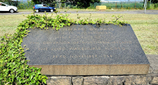 Opening plaque, the Sydenham bypass, Belfast