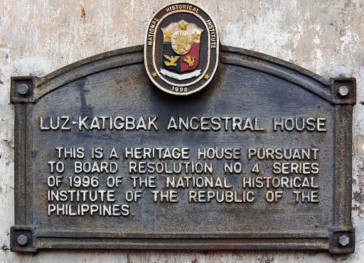 Luz–Katigbak Ancestral House historical marker
