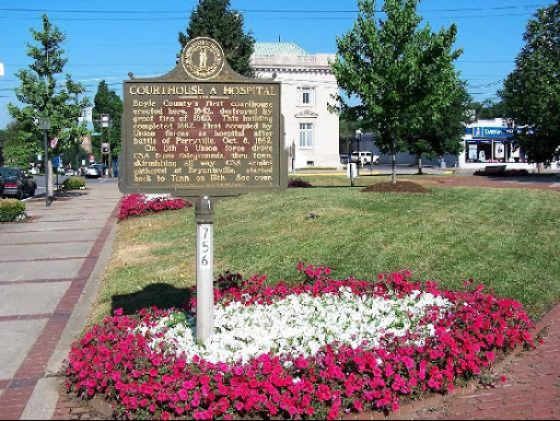 Historical Marker at Boyle County Courthouse
