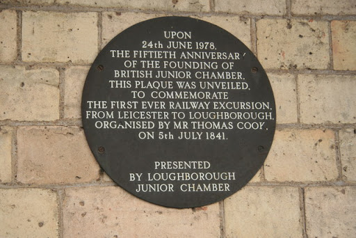 Loughborough Station - commemorative plaque