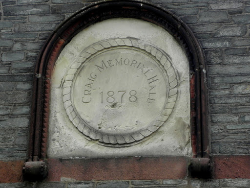 Plaque, Craig Memorial Hall