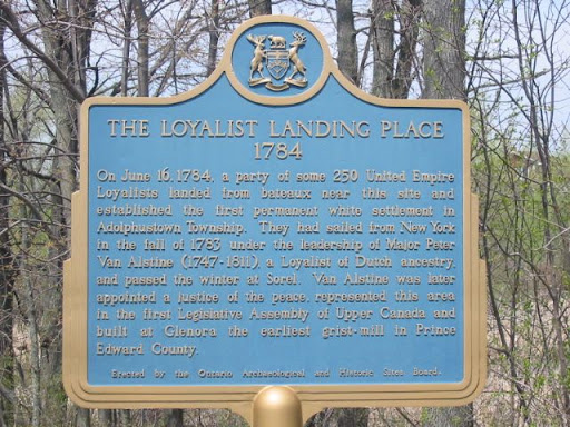 The Loyalist Landing Place 1784