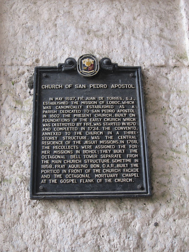 Church of San Pedro Apostol historical marker