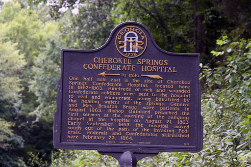 Cherokee Springs Confederate Hospital 1/2 mile