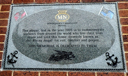 Flying Angel memorial plaque, Avonmouth, Bristol
