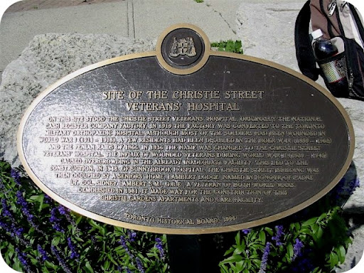Site of the Christie Street Veterans' Hospital