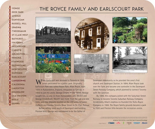 The Royce Family and Earlscourt Park