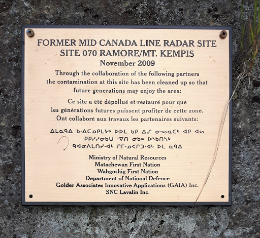 Former Mid Canada Line Radar Site 070 Ramore / Mt. Kempis